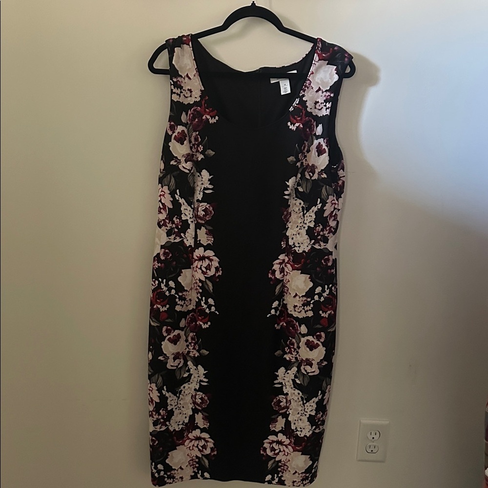 Floral Black Dress from White House Black Market- EUC - Picture 2 of 3